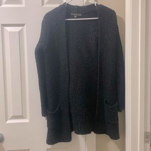 Thick Black Knitted Cardigan